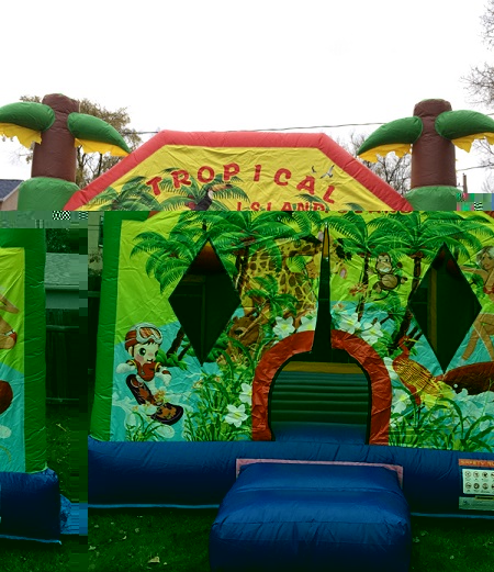 Tropical Island Bouncer